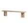 WOOOD WOOOD Ato Eetbankje 180 CM - Mangohout - Naturel - 47x180x45