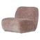 WOOOD WOOOD Nomu Fauteuil Craquelé - Velvet - Lichtroze - 74x76x92