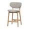 WOOOD WOOOD Udar Barstoel Met Houten Frame - Hout - Bruin - 94x51x58