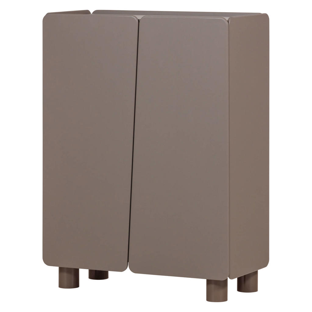 WOOOD WOOOD Root Opbergkast 2-Deurs - Grenen - Truffel Bruin - 135x100x45
