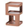 WOOOD WOOOD Riv Bijzettafel/Nachtkastje - Metaal - Paars/Bruin - 54x35x35