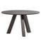 WOOOD Rhonda Eettafel Ø129 CM - Eiken - Warmgrijs- 75x129x129