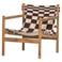 WOOOD WOOOD Zano Fauteuil Met Houten Frame - Hout - Naturel/Bruin - 76x73x67