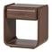 WOOOD WOOOD Elura Nachtkastje Met Lade - Hout/Fineer - Bruin - 50x40x40