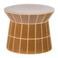 WOOOD WOOOD Plu Decoratieve Bijzettafel - Keramiek - Honinggeel - 30x38x38