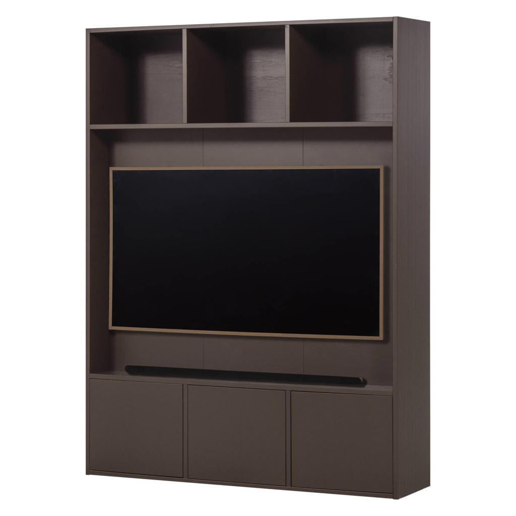 WOOOD Meggy Tv Opbergkast - Grenen hout - Dust/Grijs - 215x160x40