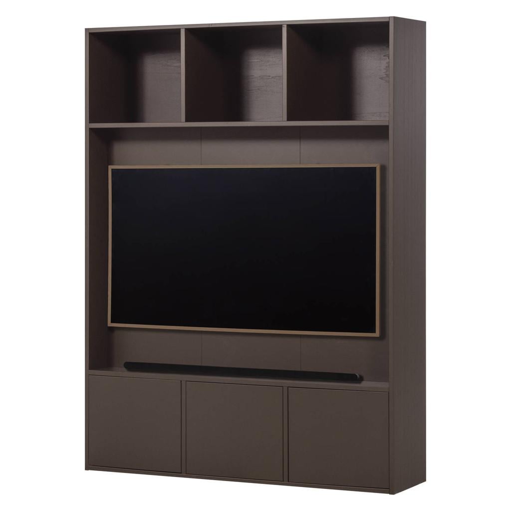 WOOOD WOOOD Meggy Tv Opbergkast - Grenen hout - Middenbruin - 215x160x40