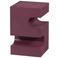 WOOOD WOOOD Jessa Bijzettafel - Metaal - Paars/Bruin - 48x30x30