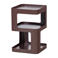 WOOOD WOOOD Riv Bijzettafel/Nachtkastje - Metaal - Paars/Bruin - 54x35x35