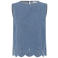 Saint Tropez top broderie medium blue denim