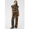 Saint Tropez wide leg regular waist broek bruin