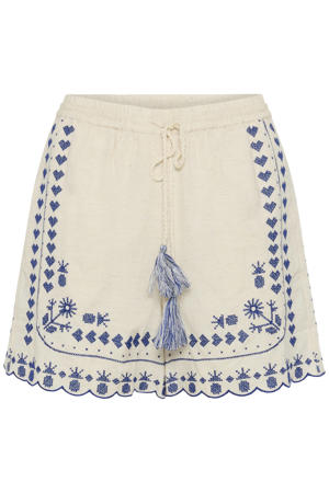 regular waist casual short crème