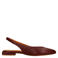 Manfield leren slingback loafers bordeaux