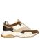 Manfield chunky leren sneakers bruin