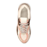 thumbnail: Manfield chunky leren sneakers roze