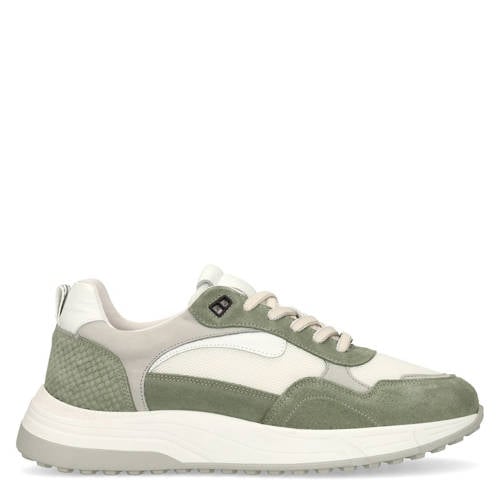 Manfield suède sneakers groen afbeelding