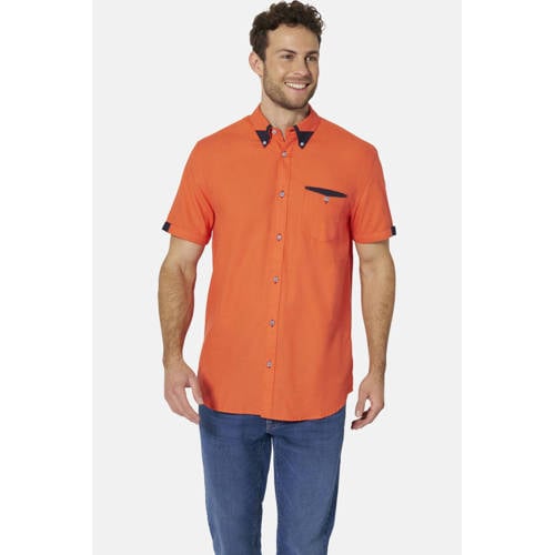Babista regular casual overhemd STEFZITE koraalrood afbeelding