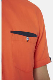 thumbnail: Babista regular fit overhemd +FIT Collectie, Plus Size - koraalrood