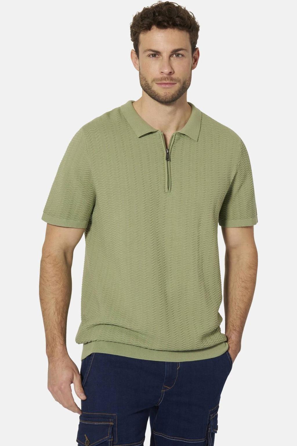 Babista regular fit polo +FIT Collectie, Plus Size - groen