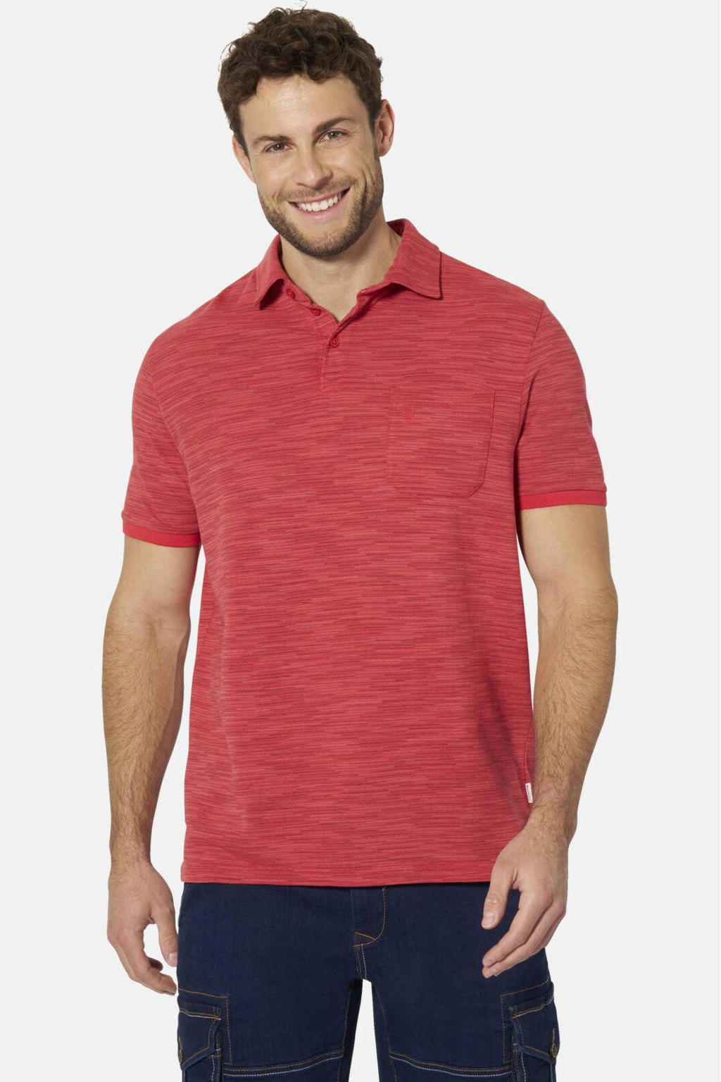 Babista KORLIN polo Plus Size +FIT Collectie - rood