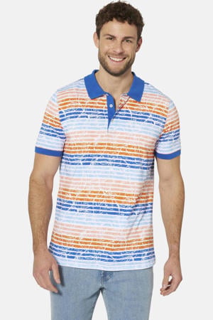 regular fit gestreepte polo Plus Size - meerkleurig