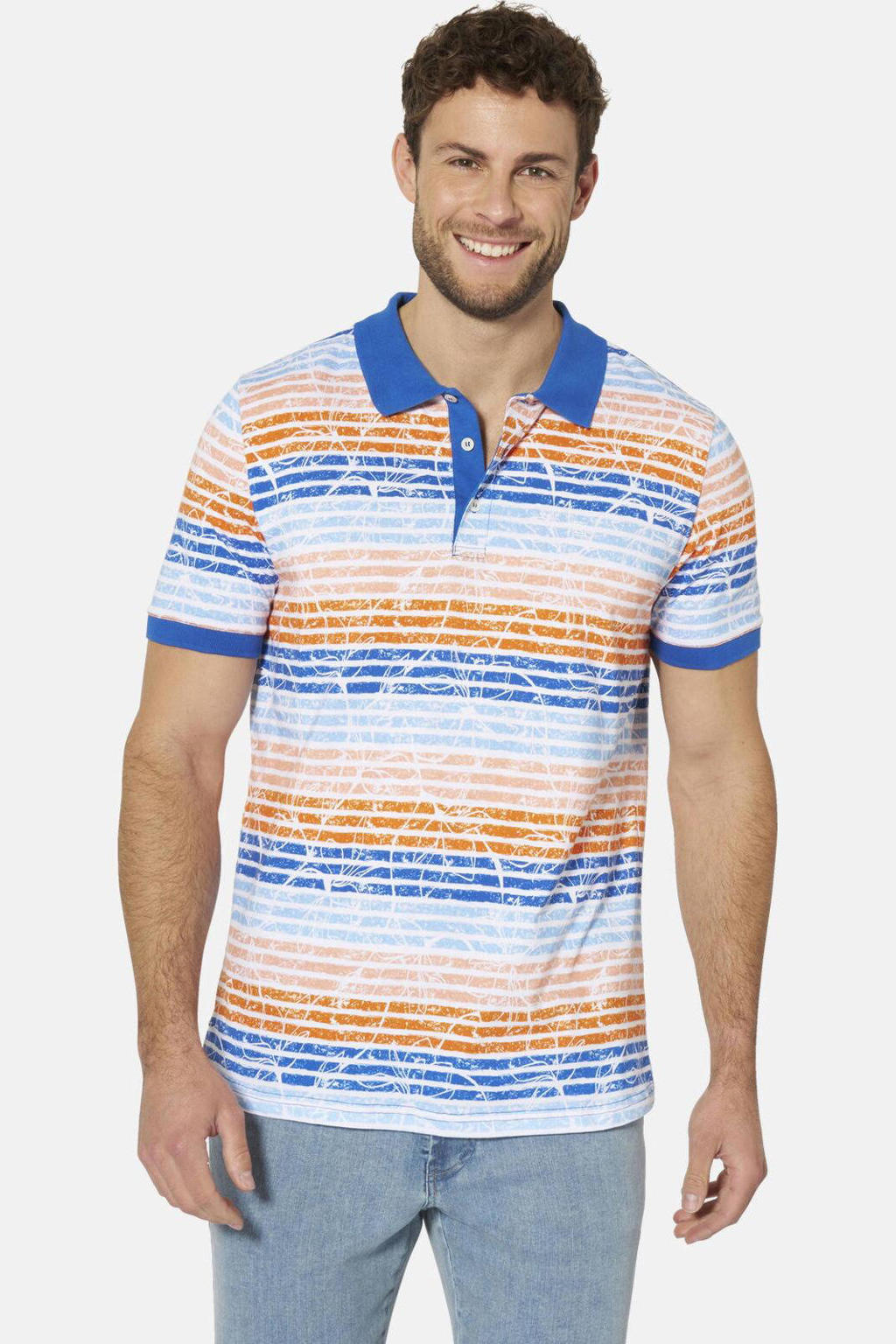 Babista regular fit gestreepte polo Plus Size - meerkleurig