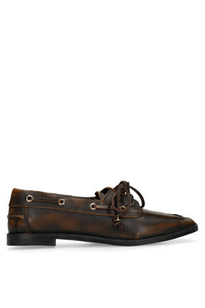 leren bootschoenen bruin