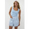AMAYA Amsterdam top rib gebreid lichtblauw