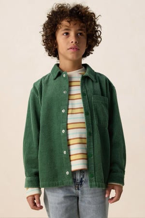 corduroy overhemd groen