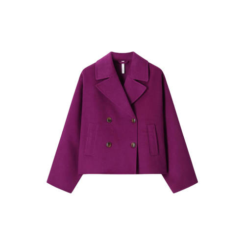 Sissy-Boy wollen trenchcoat paars afbeelding
