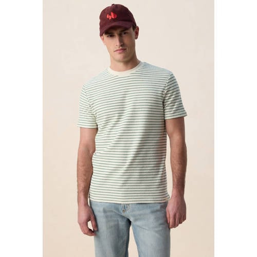 Sissy-Boy relaxed gestreepte T-shirt donkergroen afbeelding