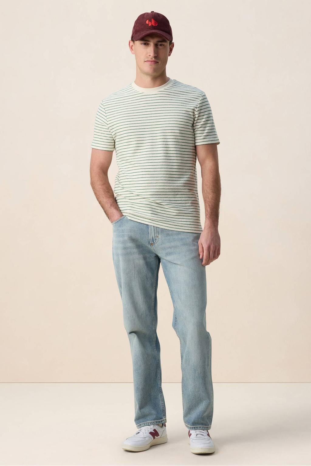 Sissy-Boy relaxed gestreepte T-shirt donkergroen