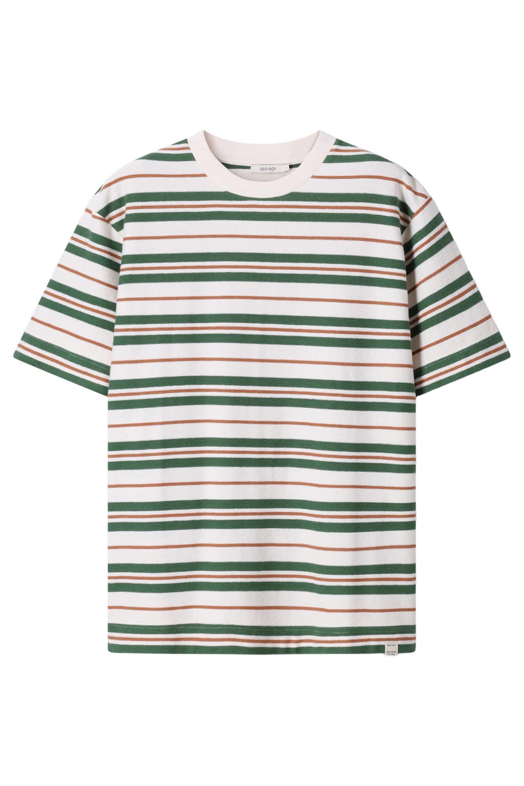 Sissy-Boy regular gestreepte T-shirt groen