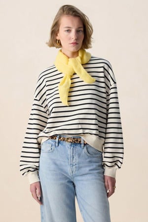 gestreepte sweater wit