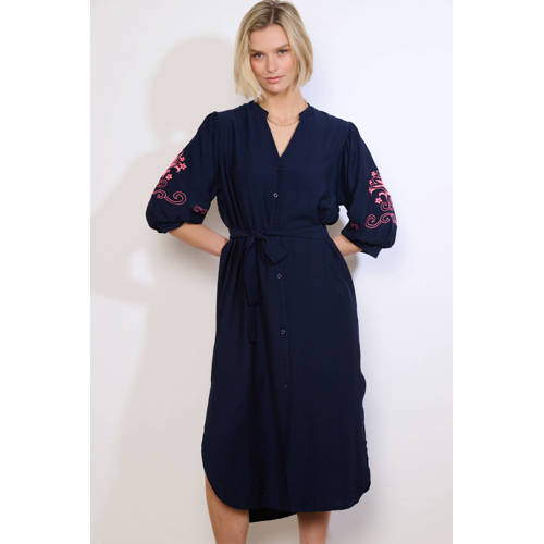 LOLALIZA midi jurk donkerblauw afbeelding