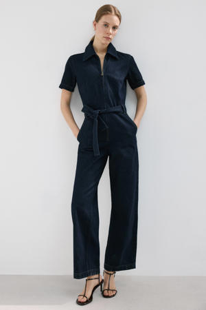 Aansluitend jumpsuit dark blue denim