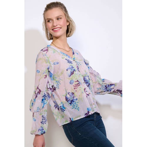 LOLALIZA gebloemde blouse afbeelding