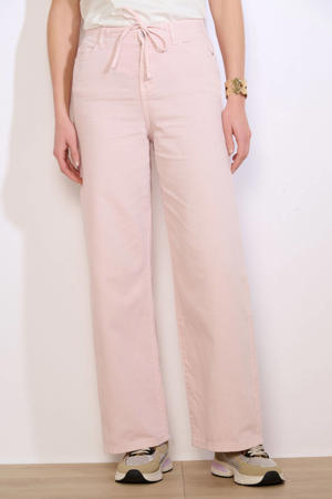 wide leg high waist broek