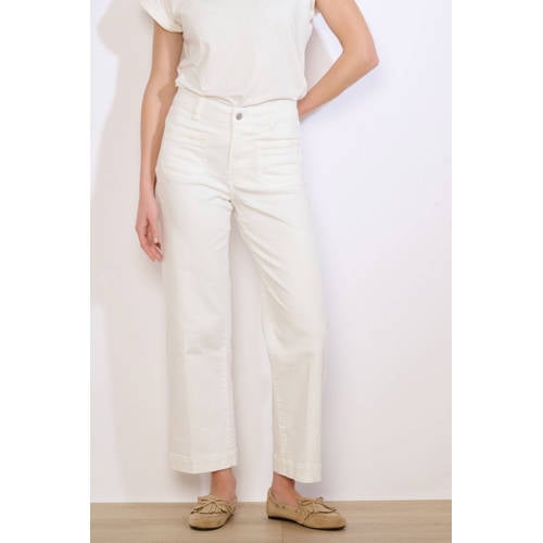 LOLALIZA straight high waist broek ecru afbeelding