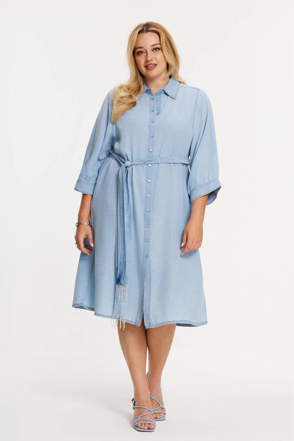 YOEK spijkerjurk light blue denim