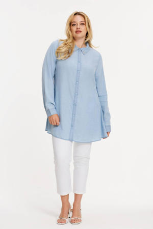 blouse light blue denim