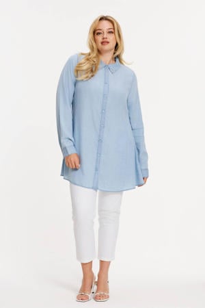 blouse light blue denim