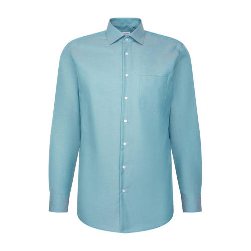 Seidensticker comfort casual overhemd turquoise afbeelding