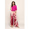 Mart Visser wide leg high waist gebloemde broek roze