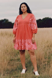 thumbnail: VERO MODA CURVE gebloemde tuniek rood