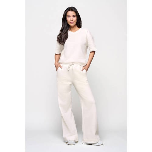 Mart Visser X Caroline Tensen wide leg high waist casual broek ecru afbeelding