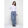 Mart Visser X Caroline Tensen Charlotte straight leg jeans met krijtstreep blauw