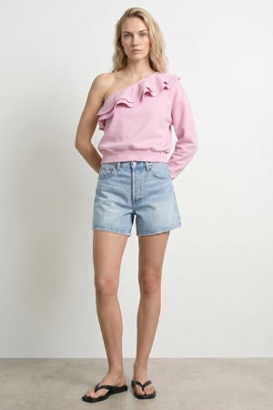 gebreide trui roze