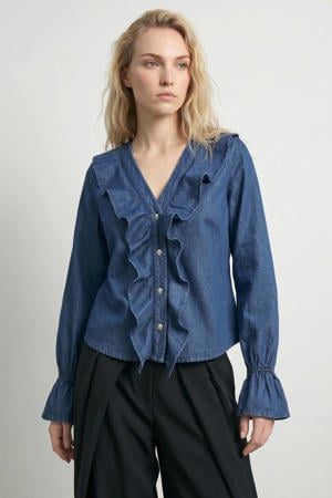 blouse medium blue denim
