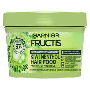 Garnier Fructis Hair Food Kiwi haarmasker - 400 ml - vette aanzet en droge lengtes